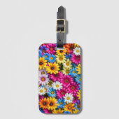 Colorful Daisies #55 - Gepäckanhänger (Vorderseite Vertikal)