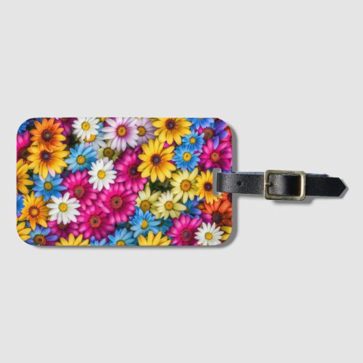Colorful Daisies #55 - Gepäckanhänger (Vorderseite (Horizontal))