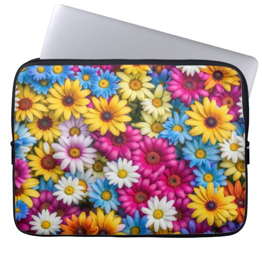 Colorful Daisies #55 - Laptopschutzhülle (Vorderseite)