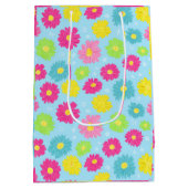 Colorful Daisies Mittlere Geschenktüte (Rückseite)