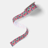 Colorful Daisies Ribbon Satinband (Rückseite)