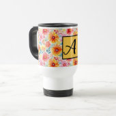 Colorful Daisies Travel Mug Reisebecher (Vorderseite Links)