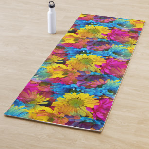 Colorful Daisies Yoga Mat Yogamatte