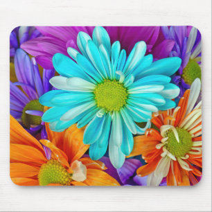 Colorful Daisy Bouquet Mousepad