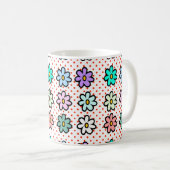 Colorful Daisy Kaffeetasse (VorderseiteRechts)