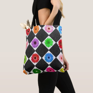 Colorful Daisy Tasche