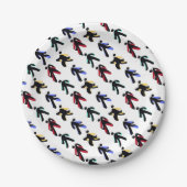 colorful dancers pappteller (Vorderseite)