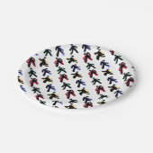 colorful dancers pappteller (Schrägansicht)