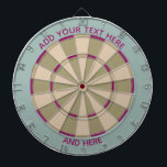 Colorful Dart Board in Muted Tones /Customizable Dartscheibe<br><div class="desc">Dart board in cool colors instead of the usual red and black (or a photo where you can't see the targets).
This is great for the game room or a teens bedroom.
Colors range from crazy to subdued so you are sure to find the right fit.</div>