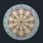 Colorful Dart Board in Muted Tones /Customizable  Dartscheibe<br><div class="desc">Dart board in cool colors instead of the usual red and black (or a photo where you can't see the targets).
 This is great for the game room or a teens bedroom.
 Colors range from crazy to subdued so you are sure to find the right fit.</div>