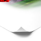 Colorful Design of Angel of Independence on a  Poster (Ecke)