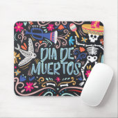Colorful Dia de Los Muertos | Mousepad (Mit Mouse)