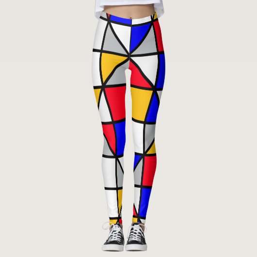 Colorful diagonal squares leggings (Vorderseite)