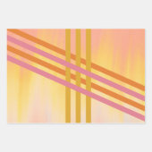 Colorful Diagonal Stripes Generic Gift Geschenkpapier Set (Vorderseite 3)