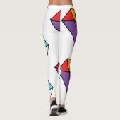 Colorful Diamond Cute Drawing Leggings (Rückseite)