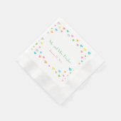 Colorful Diamonds confetti Wedding Serviette (Ecke)
