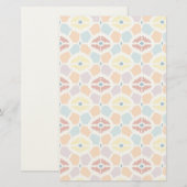 Colorful diamonds ikat geometric briefpapier (Vorne/Hinten)