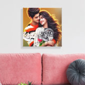 Colorful Digital 3D Leinwand Art - Perfekt (Insitu (Wohnzimmer))