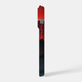 Colorful Digital Sunset Glitch iPhone Hülle (Linke Seite)