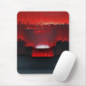 Colorful Digital Sunset Glitch Mousepad (Mit Mouse)