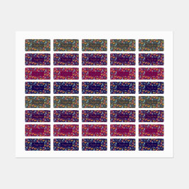 Colorful dinosaur cartoon cute pattern gray name  etiketten