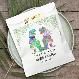 Colorful Dinosaur Themed Wedding Vielen Dank Geschenktütchen