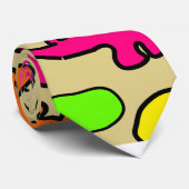 Colorful Dinosaurs Neck Tie Krawatte (Gerollt)