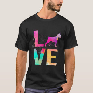 Colorful Doberman Pinscher Dog Mama Doberman Pinsc T-Shirt