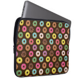 Colorful Donut Pattern In Chocolate Laptopschutzhülle (Vorne Rechts)