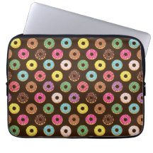 Colorful Donut Pattern In Chocolate