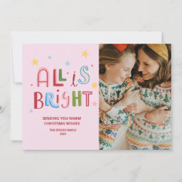 Colorful Doodle All ist eine helle Weihnachtskarte Feiertagskarte