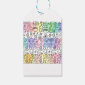 Colorful Doodle Eid Geschenkanhänger (Rückseite)