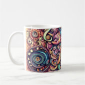Colorful doodle kaffeetasse (Links)