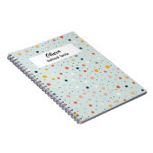 Colorful Dot Back to School Supplies  Notizblock (Rechte Seite)