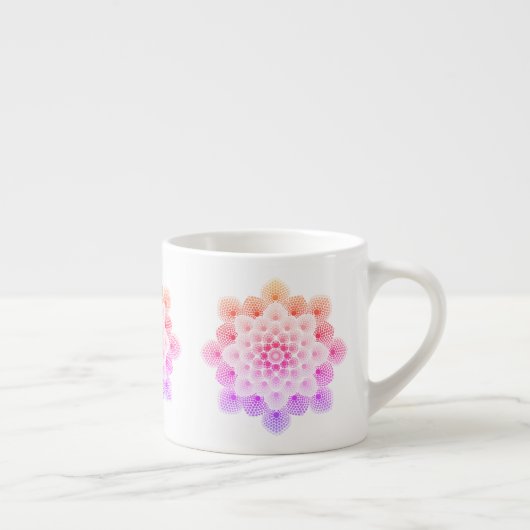 Colorful Dot Mandala Espressotasse (Rechts)