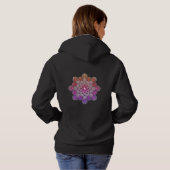 Colorful Dot Mandala Hoodie (Schwarz voll)
