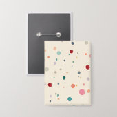 Colorful Dots Buttons – Available in Rectangular & (Vorderseite/Rückseite)