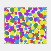 Colorful Dots Fleecedecke (Vorderseite (Horizontal))