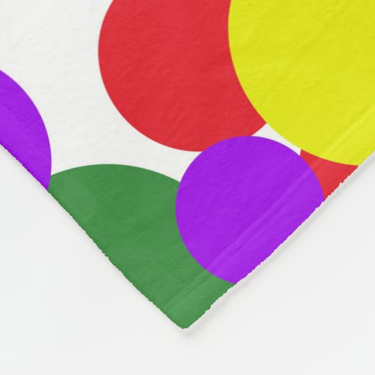 Colorful Dots Fleecedecke (Ecke)