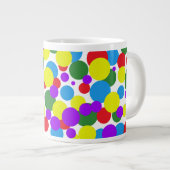 Colorful Dots Jumbo-Tasse (Vorderseite Rechts)