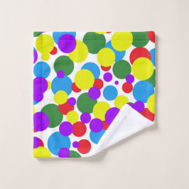 Colorful Dots Waschlappen