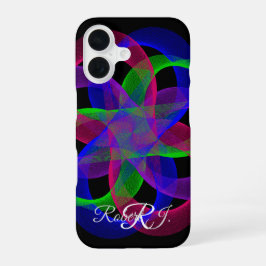 Colorful Double Loop Mesh Geometric iPhone 16 Case Hülle