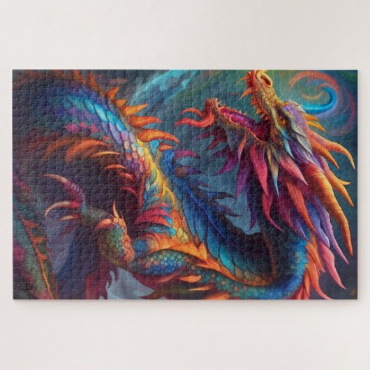 Colorful Dragon Jigsaw Puzzle (Horizontal)