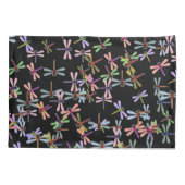 Colorful dragonflies personalized  kissenbezug (Rückseite)