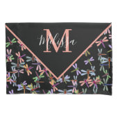 Colorful dragonflies personalized kissenbezug (Vorderseite)