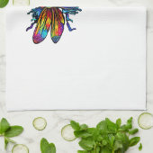 Colorful Dragonfly Art Dragonflies Tie-Dye T-Shirt Geschirrtuch (Gefaltet)