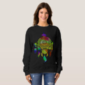 Colorful Dreamcatcher Feathers Tribal Native Ameri Sweatshirt (Vorne ganz)