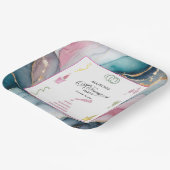 Colorful Drinks and Bottles Retirement Party Pappteller (Gewinkelt)