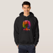 Colorful Dripping In Melanin Afro Queen Hoodie (Vorne ganz)