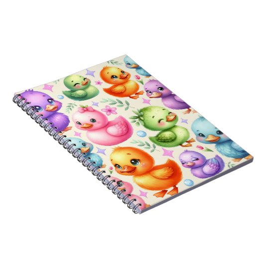 Colorful Ducklings Notizblock (Rechte Seite)